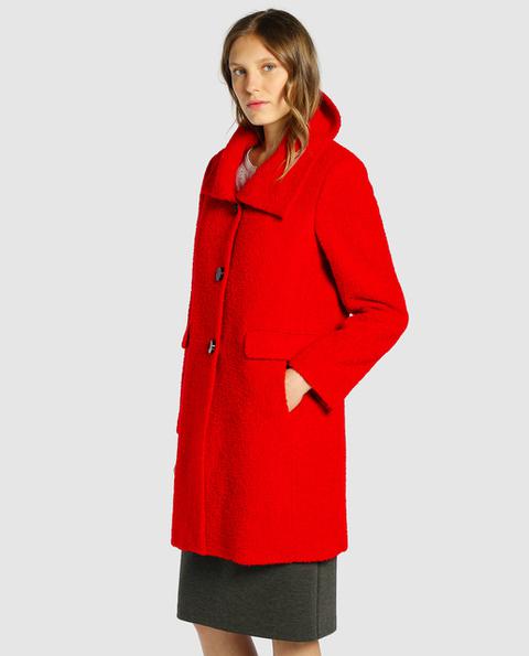 Antea - Abrigo De Punto Mujer En Color Rojo de El Corte Ingles en 21 Buttons