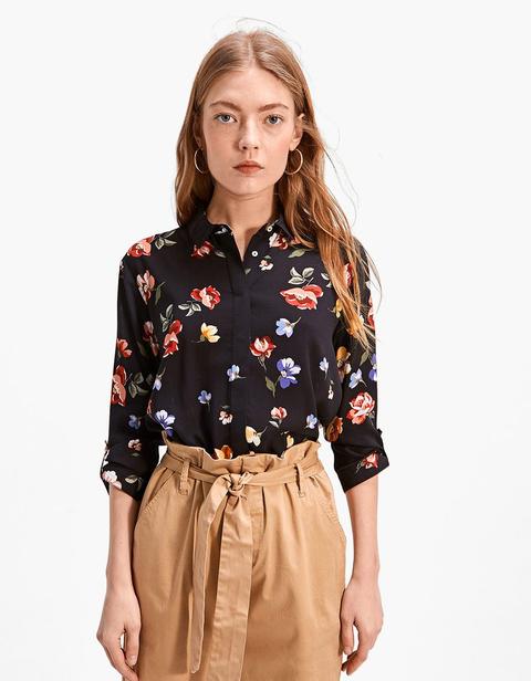 Camisa Estampada Manga 3/4