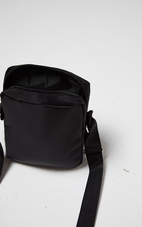 Karl Kani Black Zip Pocket Detail Shoulder Bag
