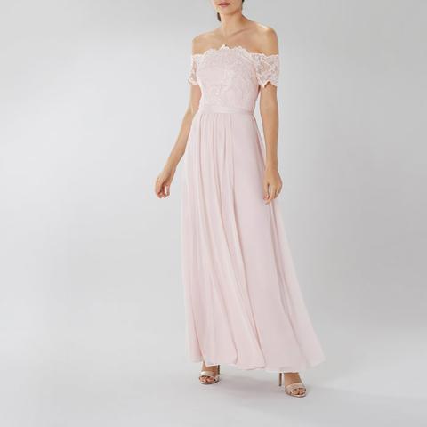 coast madelene dress silver