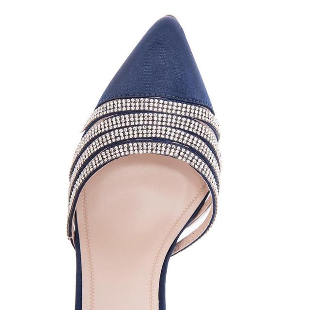 quiz navy diamante shoes