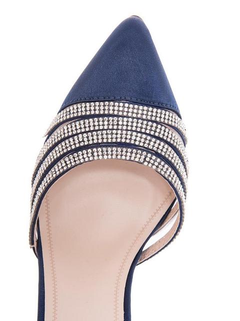 quiz blue diamante shoes