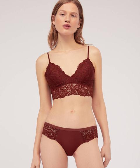 Bralette Con Pizzo All'uncinetto