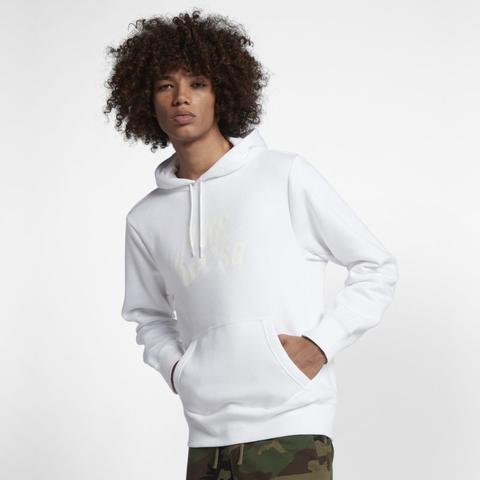 Nike Sb Icon Sudadera Con Capucha De Skateboard - Hombre - Blanco