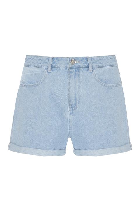 Shorts Mom In Denim Chiaro