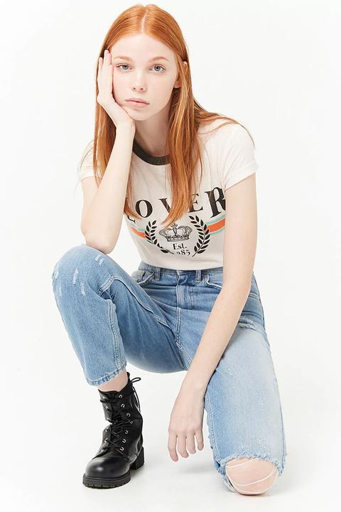 Mom Jeans Con Detalles Rotos