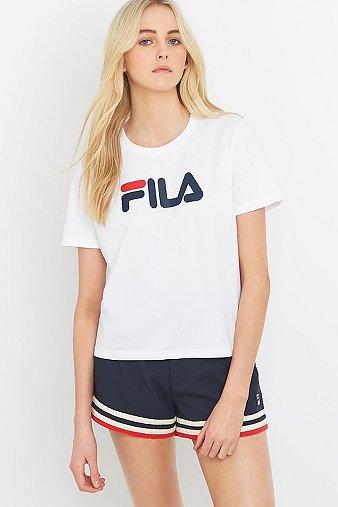 Fila Miss Eagle Logo White T-shirt - Womens S