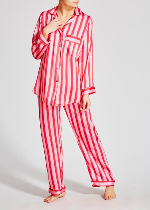 Stripe Satin Pyjama Set