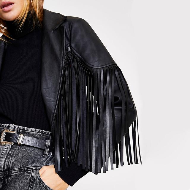 river island fringed jacket