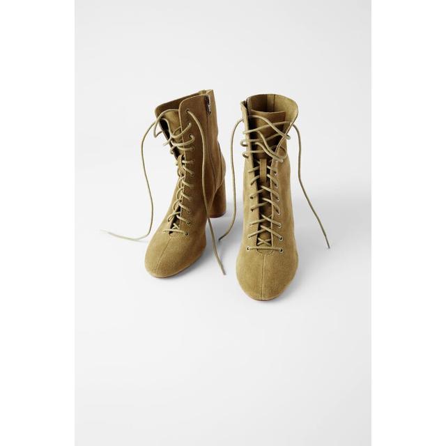zara boots lace up