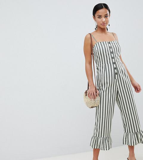 frill hem jumpsuit