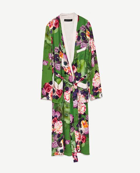 zara floral kimono