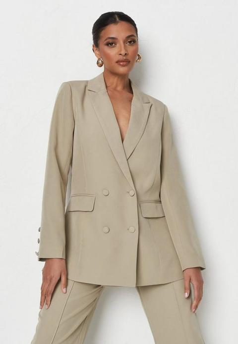 Khaki Tailored Longline Blazer, Mint