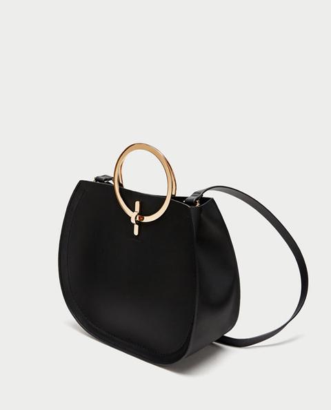 Ring handle store bag zara