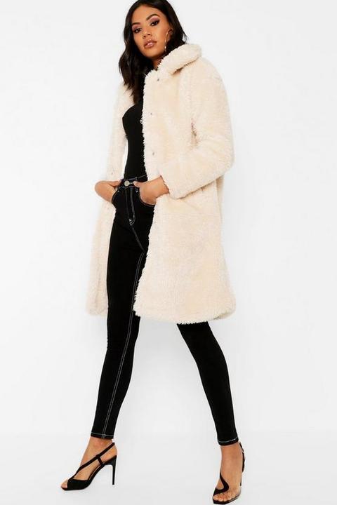 Premium Oversized Teddy Faux Fur Coat