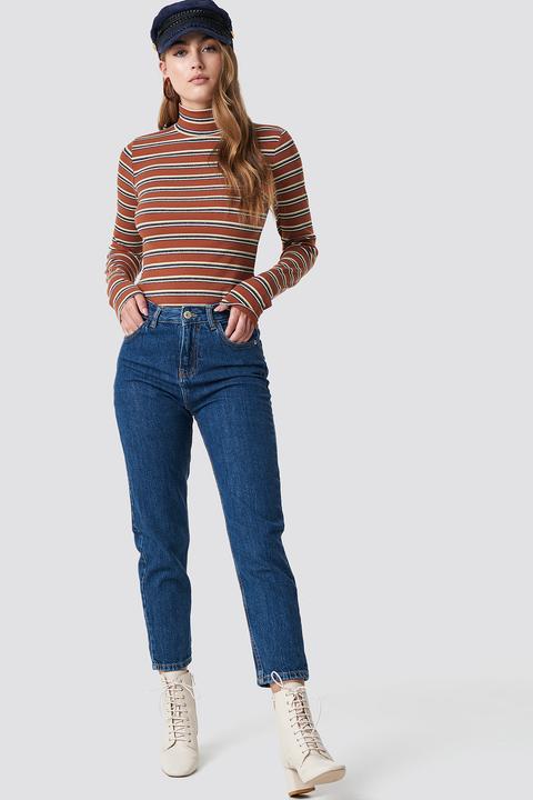 Mango Relaxed Mom Jeans - Blue