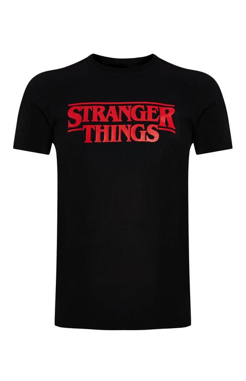 Camiseta Negra "stranger Things"
