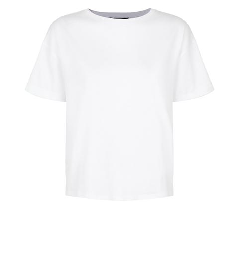 White Boxy Cotton T-shirt New Look