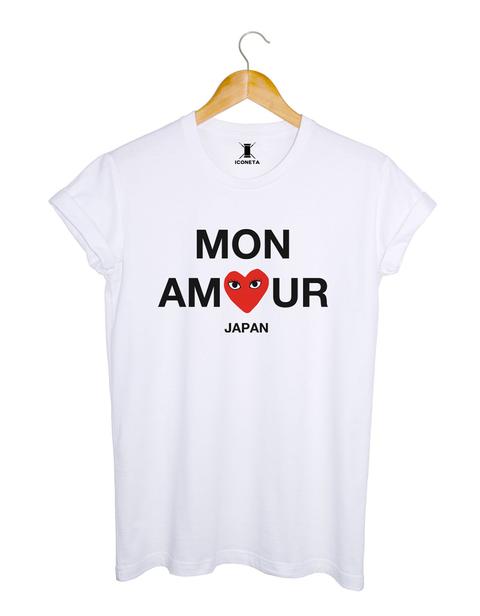 Camiseta Mon Amour Blanca De Iconeta | Buylevard