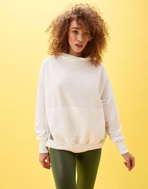 Sudadera Cuello Alto Combinada Con Rejilla