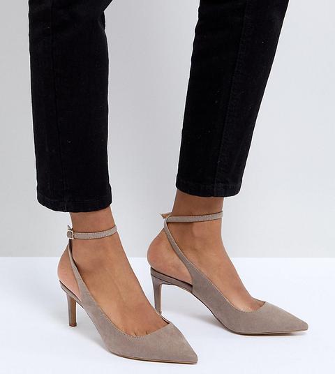 Asos - Sabrina - Scarpe Con Tacco Medio - Beige