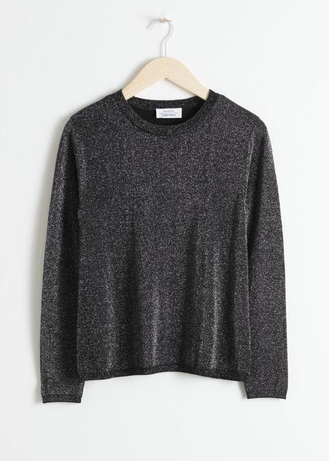Wool Blend Glitter Sweater