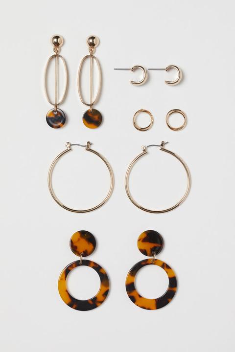 5 Paar Ohrringe - Orange - Damen