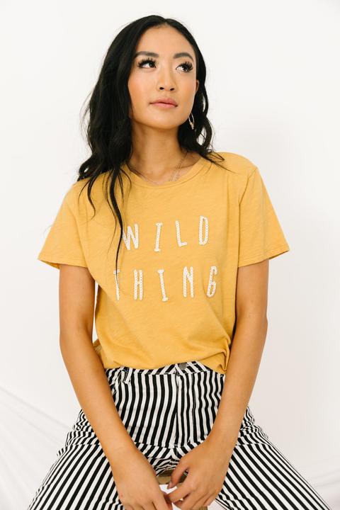 Wild Thing Mustard Tee