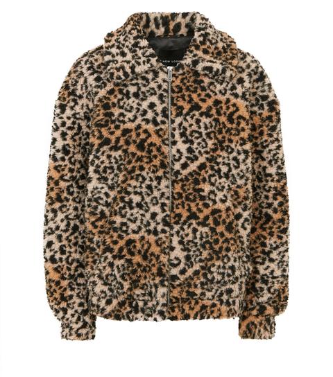 New look leopard print cheap jacket