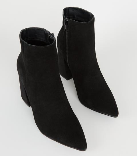 suede pointed ankle boots