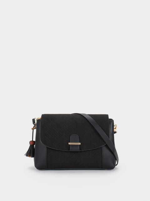 Bolso Bandolera Acabado Ante