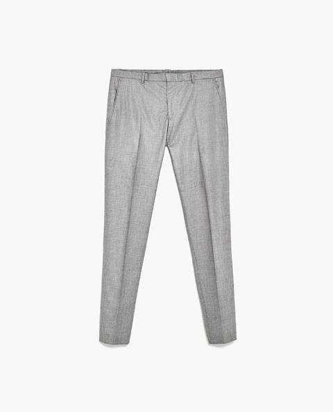 Pantalón Traje Confort Gris