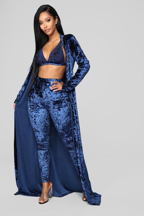 Velvet Dreams 3 Piece Set - Navy