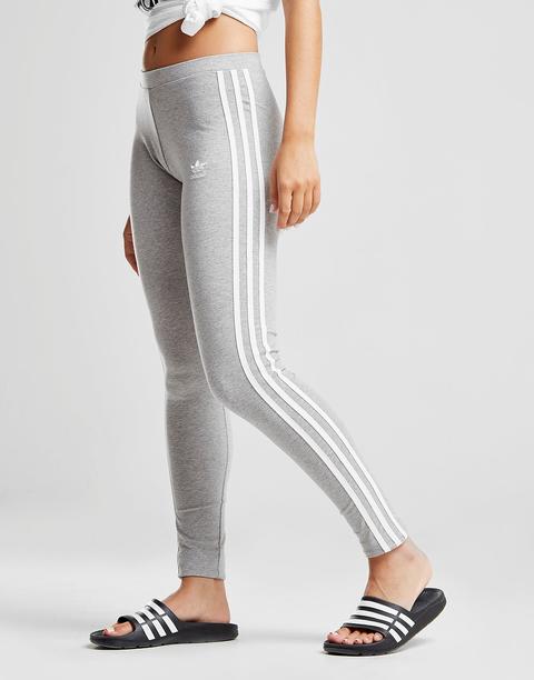 Adidas Originals 3-stripes Leggings - Grey - Womens from Jd Sports on 21  Buttons