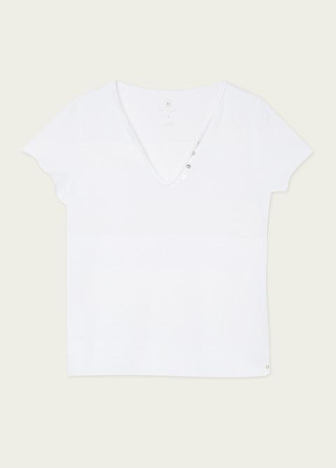 Camiseta Blanca Botones Org