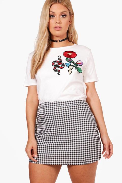 Falda Pantalón De Cuadros Vichy Yasmin Plus