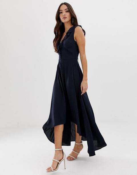 robe longue bleu navy