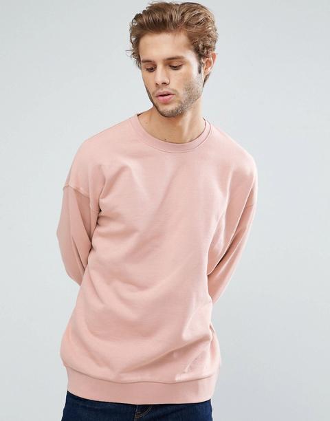 Asos - Felpa Oversize Rosa - Rosa