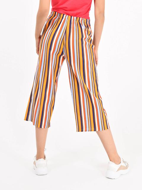 Pantalón Palazzo Rayas de Cuidado Con El Perro en 21 Buttons