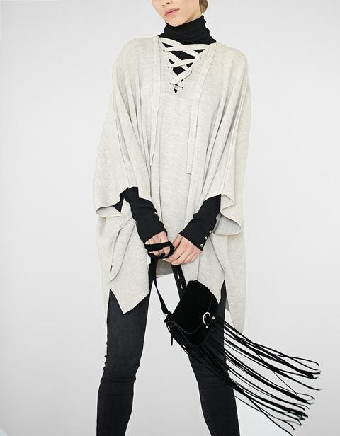 Poncho Far West Pietra