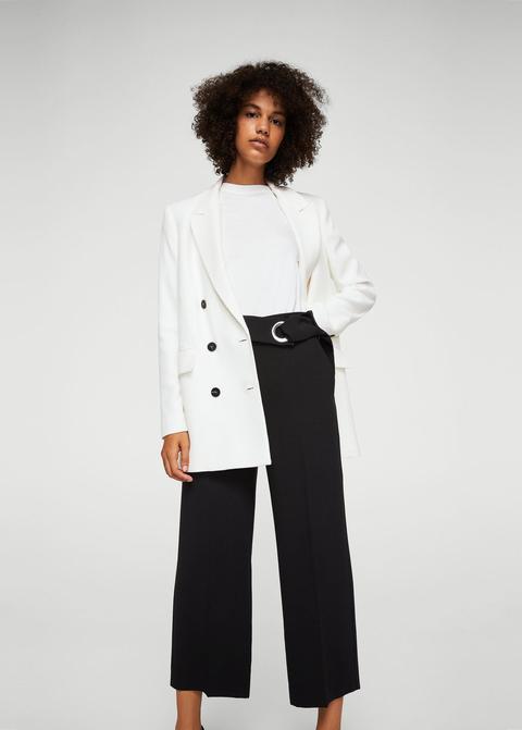 Pantalón Crop Hebilla