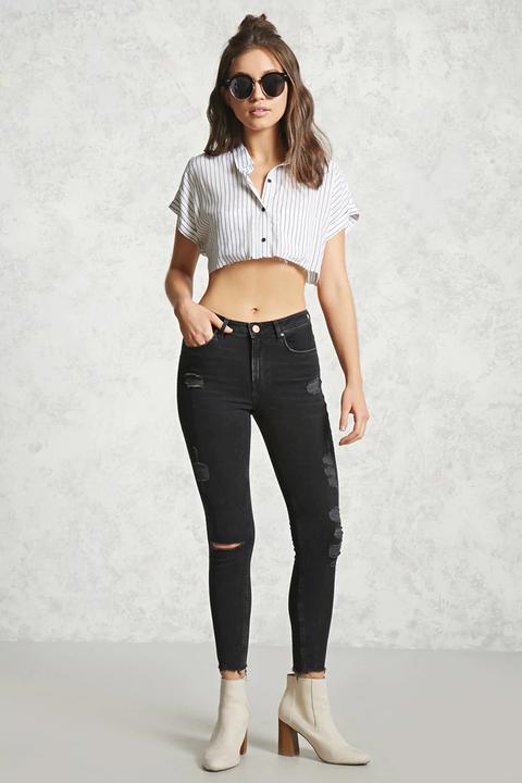 Skinny Mid-rise Ankle Jeans