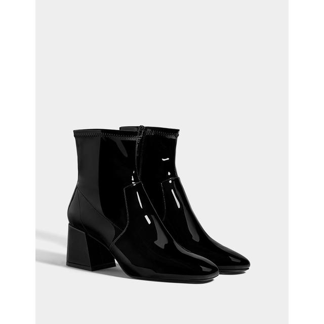 bershka patent boots
