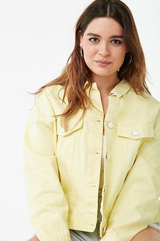 light yellow denim jacket