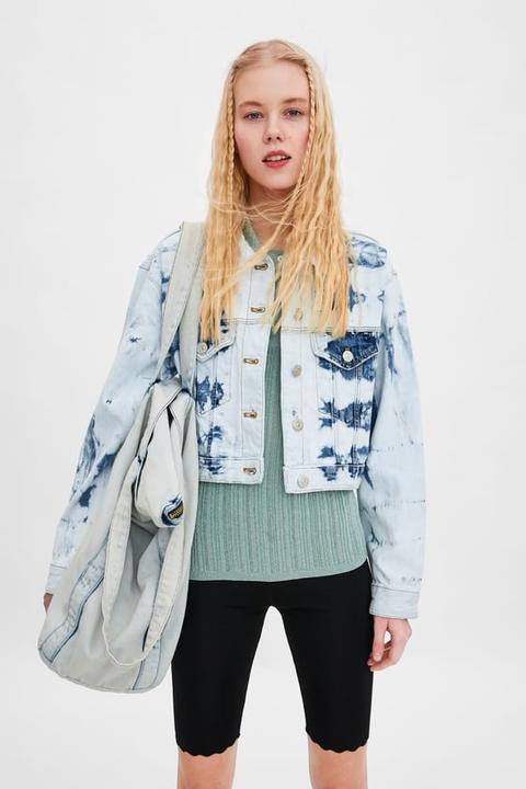 zara tie dye denim jacket