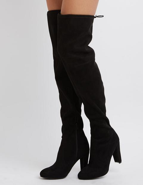 Tie-back Over-the-knee Boots