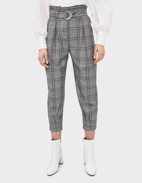 Pantalón Slouchy Con Cinturón