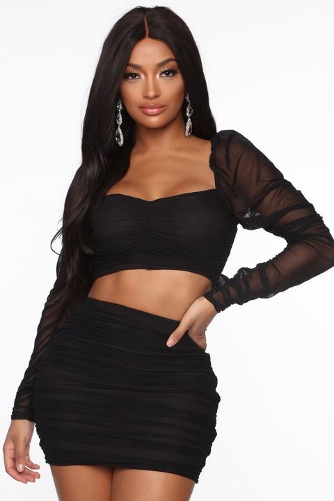 fashion nova ruched skirt