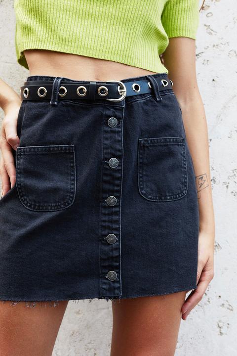Falda Denim Botones