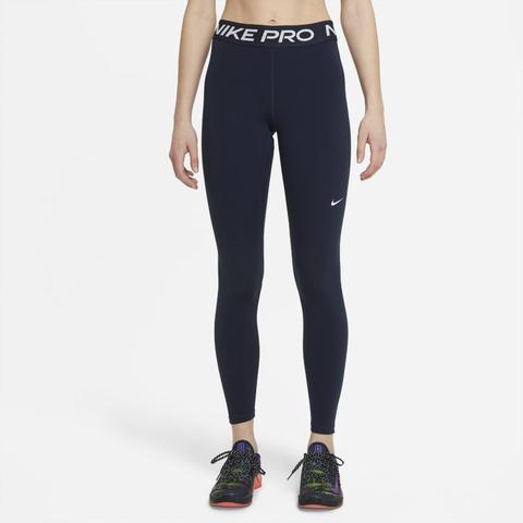 Nike Pro Leggings De Talle Medio - Mujer - Azul